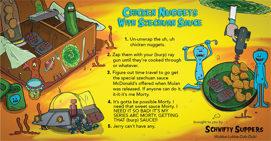 Rick and Morty Meal Delivery Kit Graphic Rick and Morty Meal Delivery Kit Graphic